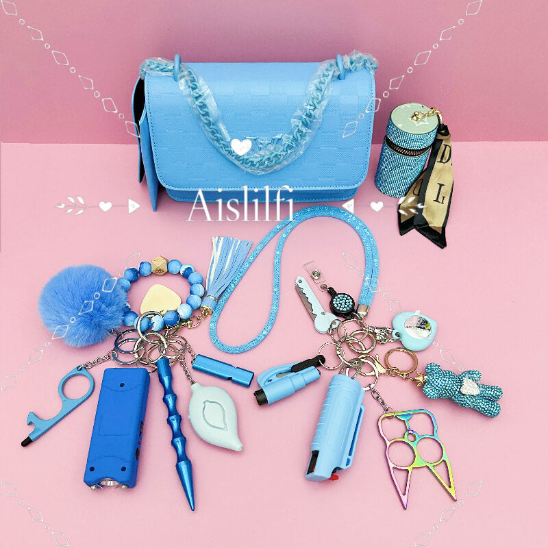 2024 New Bag 19 Piece Self Defense Keychain Kit