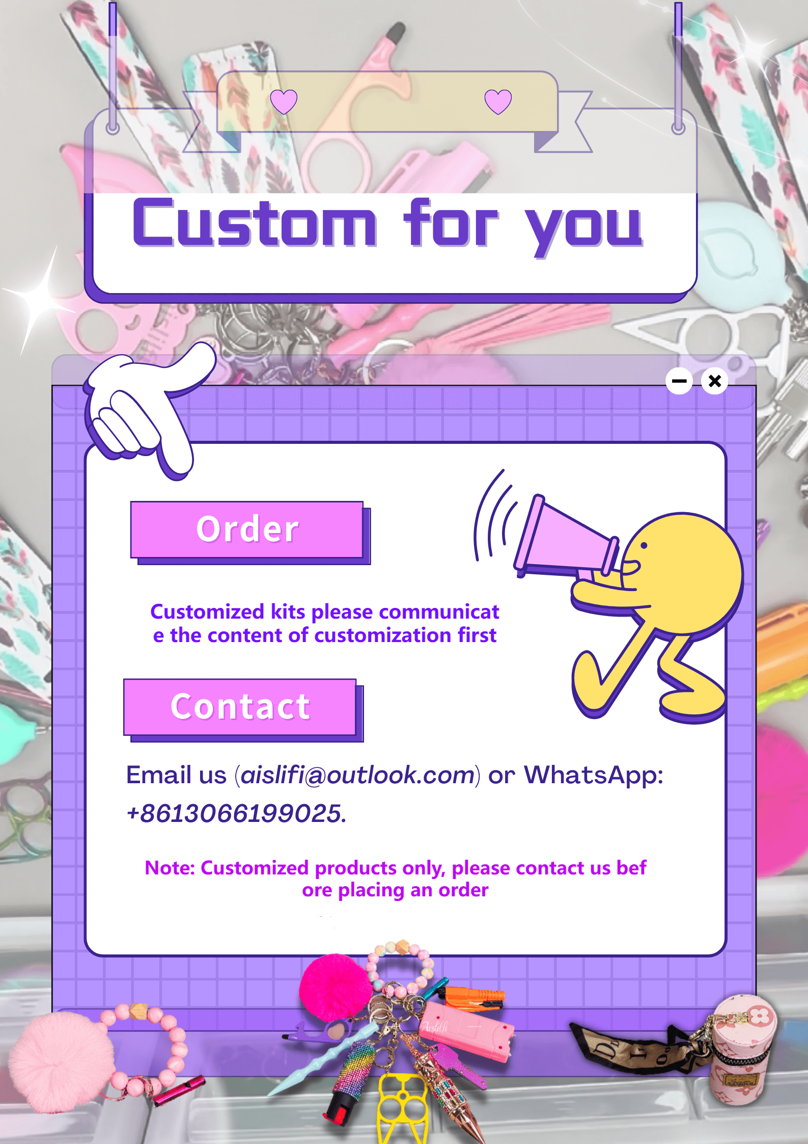 Customized set A