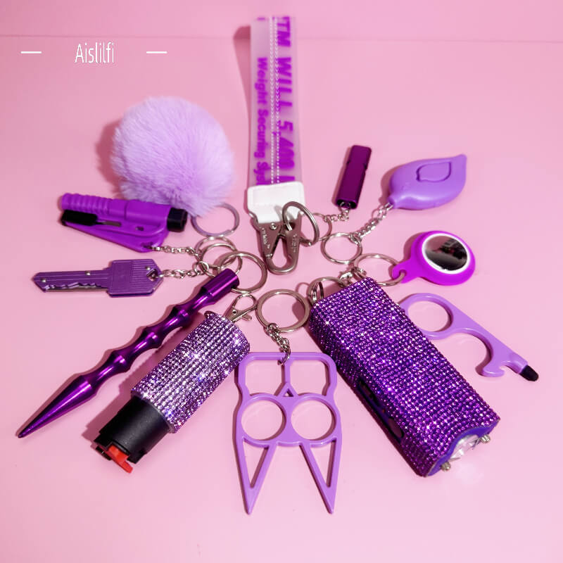 12 Pieces off Self-defense Keychain