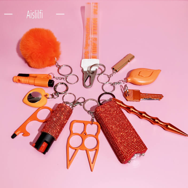 12 Pieces off Self-defense Keychain