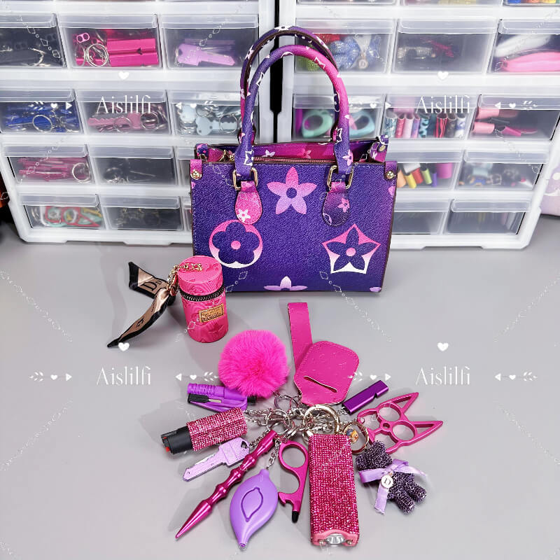 15-Piece Fashion Handbag Self-Defense Kit