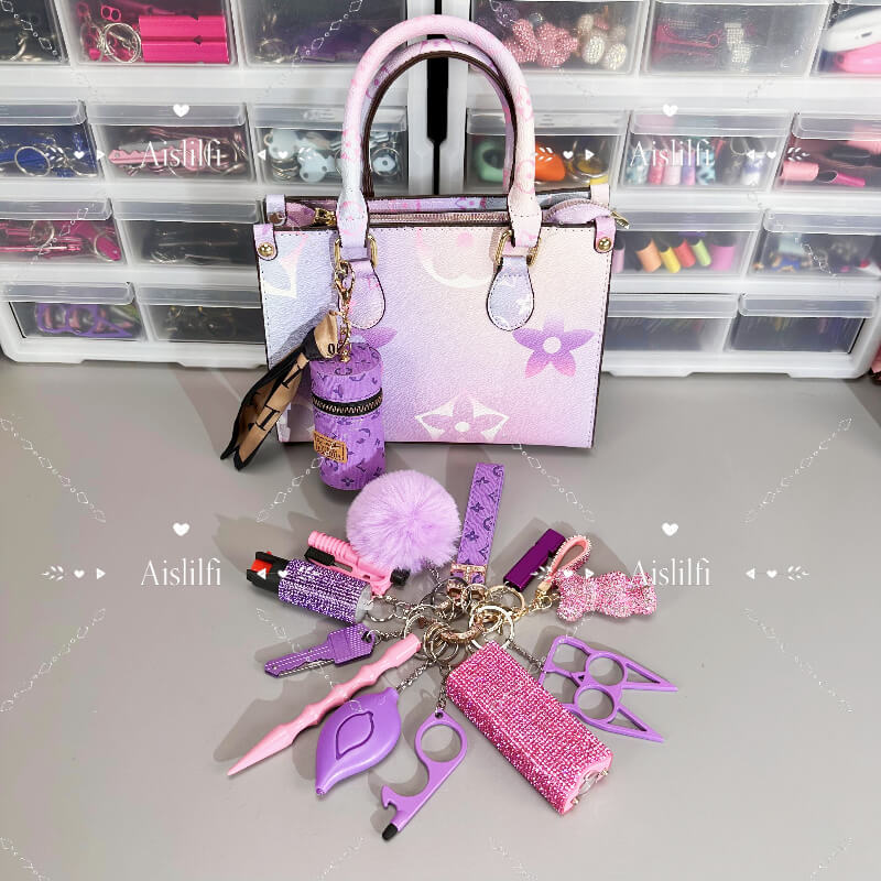 15-Piece Fashion Handbag Self-Defense Kit