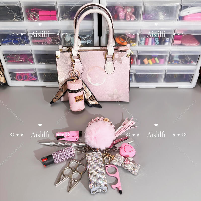 15-Piece Fashion Handbag Self-Defense Kit