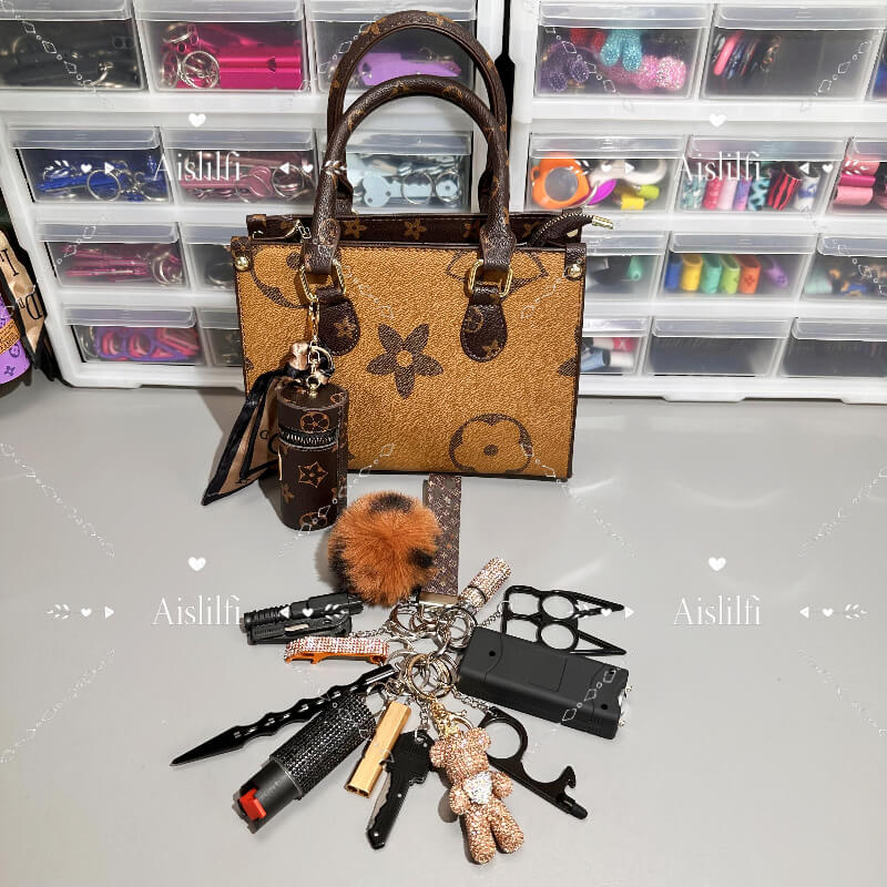 15-Piece Fashion Handbag Self-Defense Kit