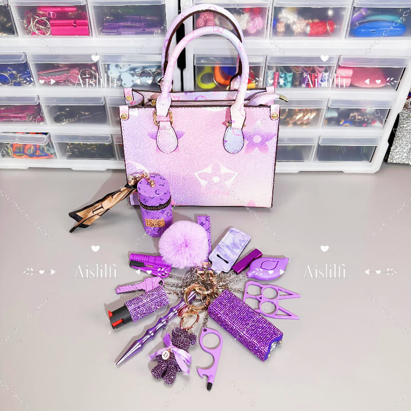 15-Piece Fashion Handbag Self-Defense Kit