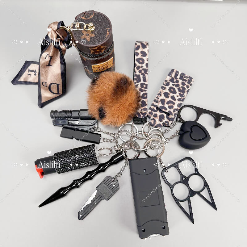 13-Piece Women&rsquo;s Self-Defense Keychain Kit