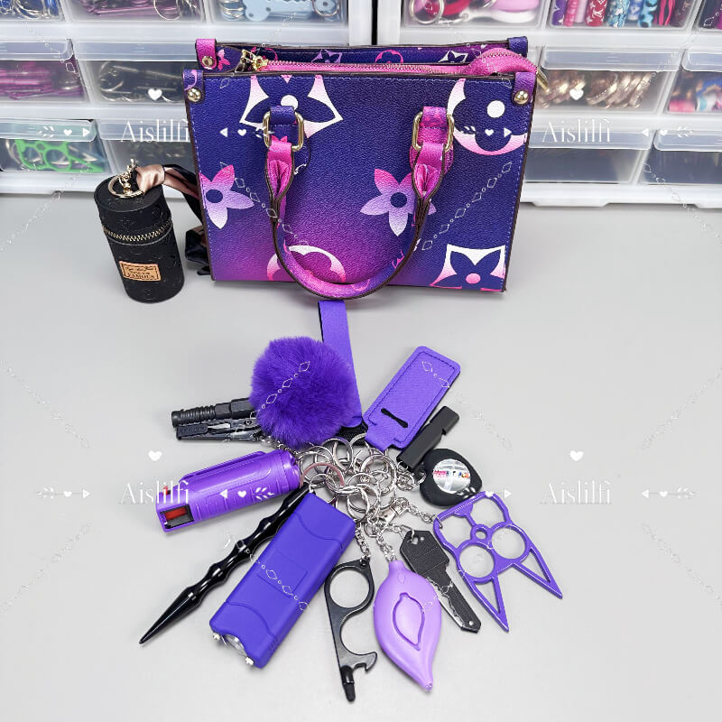 15-Piece Fashion Handbag Self-Defense Kit