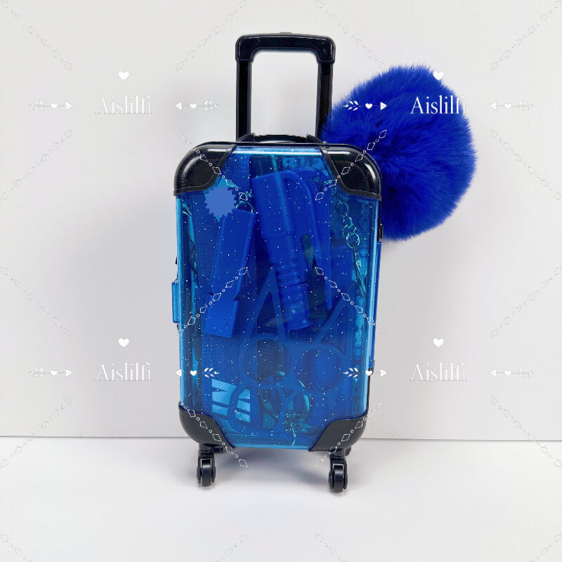 mini suitcase lanyard self defense keychain kit