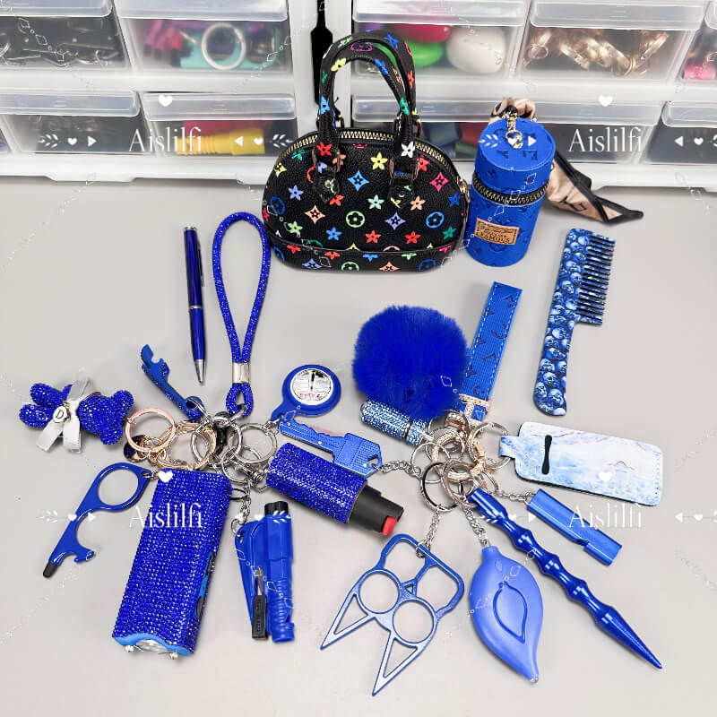 21 Piece Mini bag Ladies Self Defense Kit