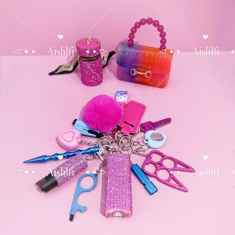 15-teiliges persönliches Sicherheitsset mit modischen Accessoires