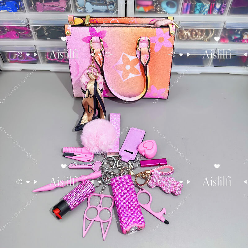 15-Piece Fashion Handbag Self-Defense Kit