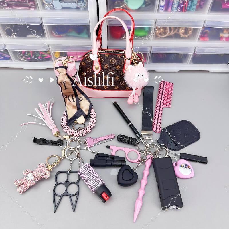 21 Piece Mini bag Ladies Self Defense Kit