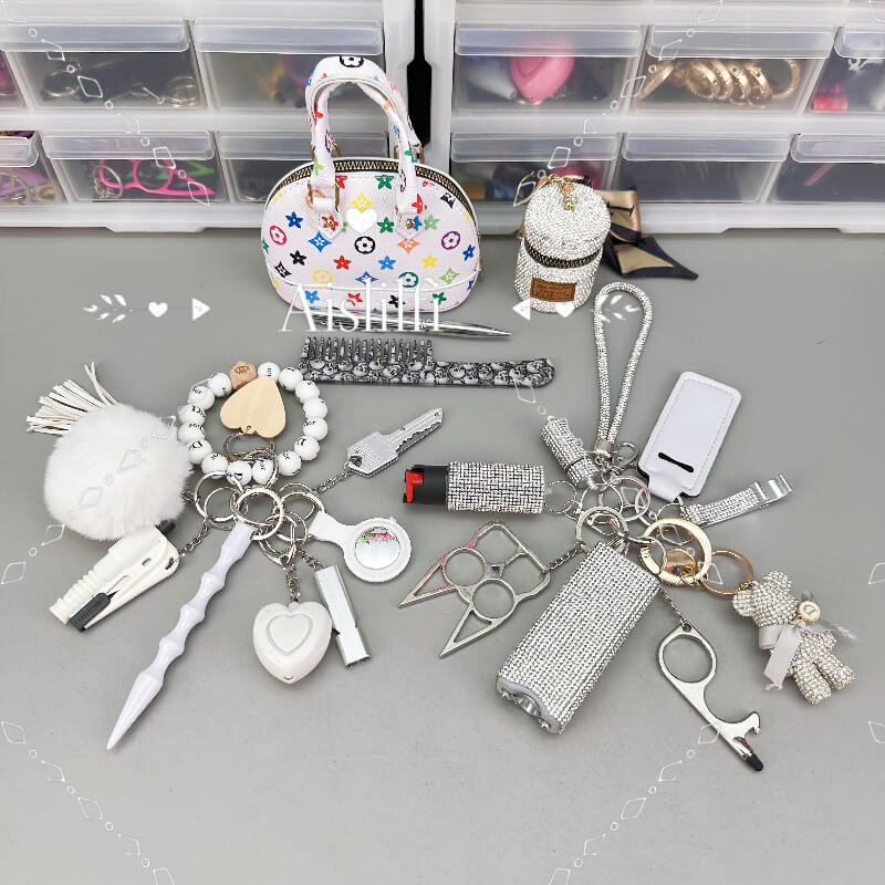 21 Piece Mini bag Ladies Self Defense Kit