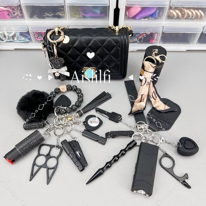 New Design Bags 19 Piece Self Defense Keychain Kit