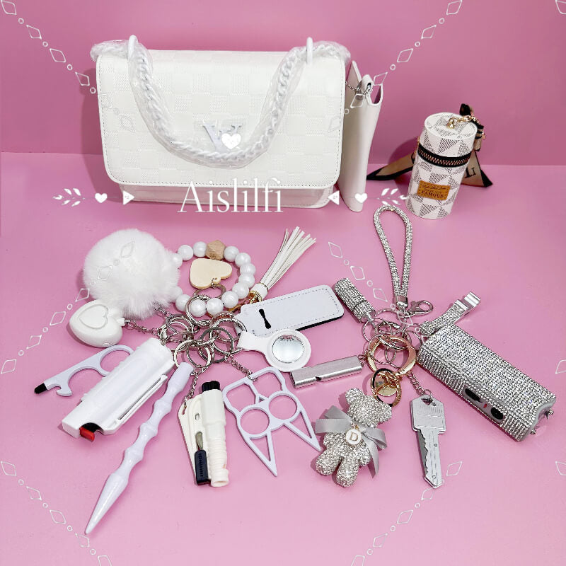 2024 New Bag 19 Piece Self Defense Keychain Kit