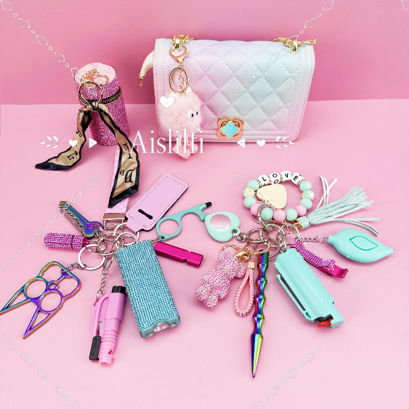 New Design Bags 19 Piece Self Defense Keychain Kit