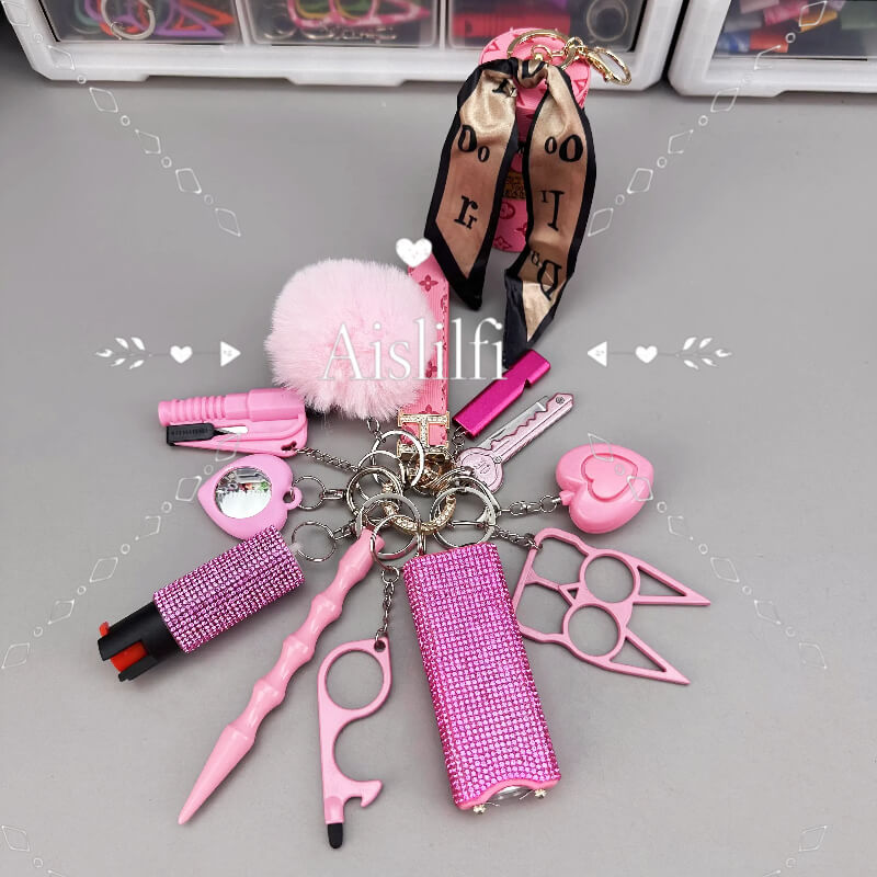 Women's Self Defense Keychain (Video Style)