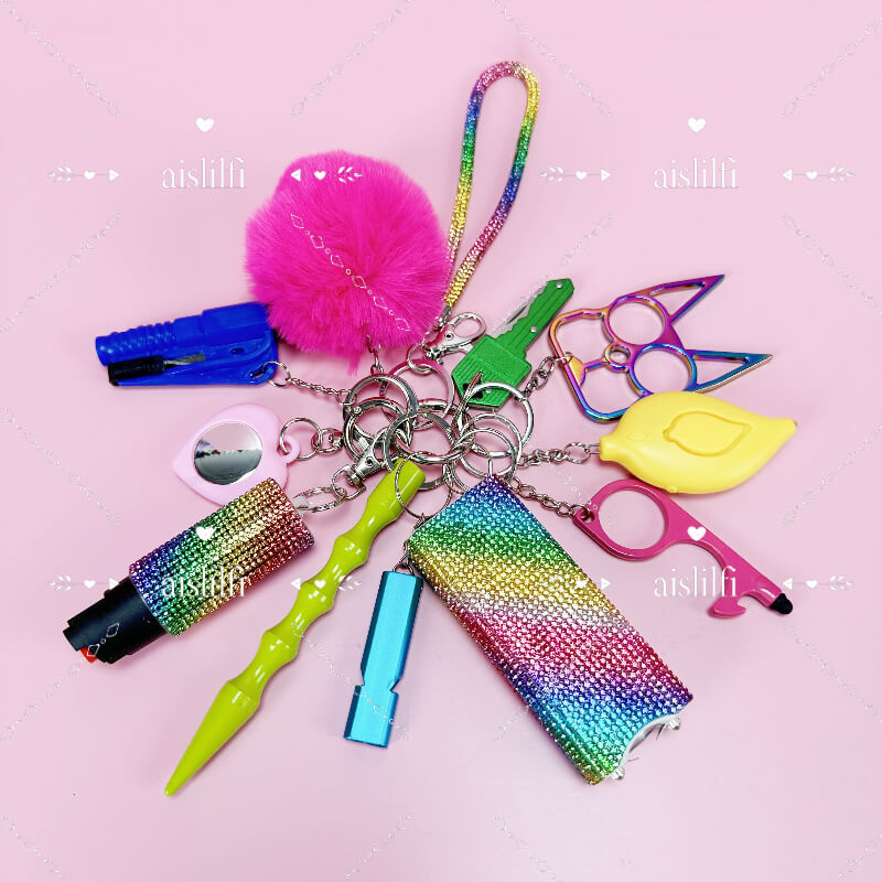 12 Pieces Self-defense Keychain