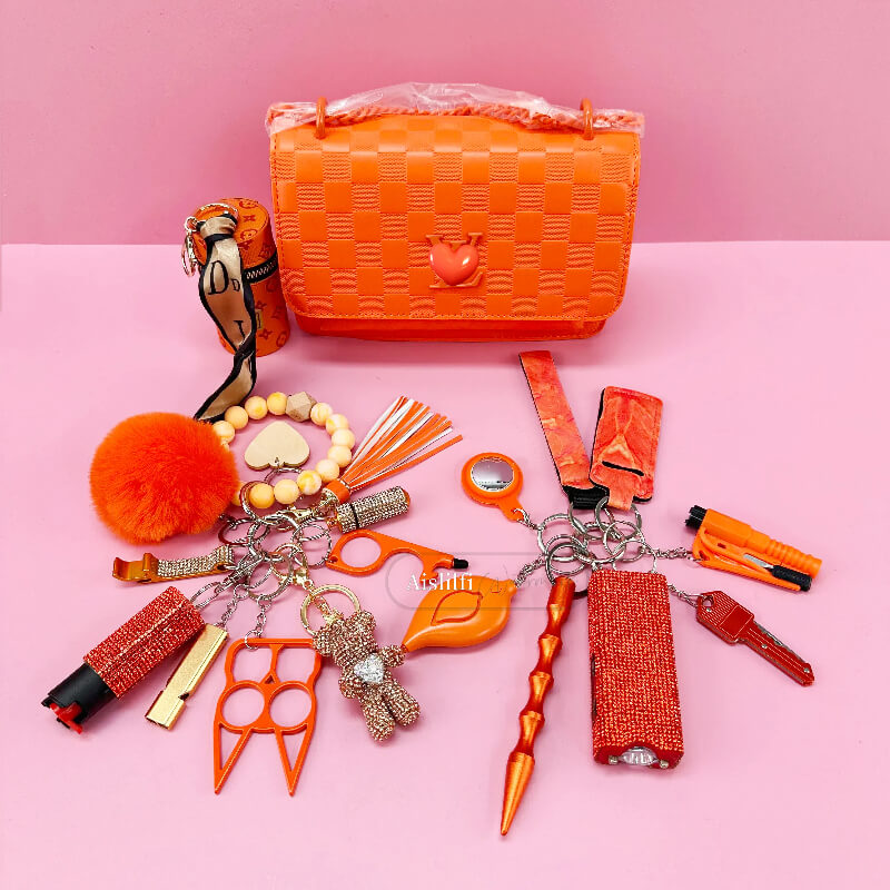 2024 New Bag 19 Piece Self Defense Keychain Kit