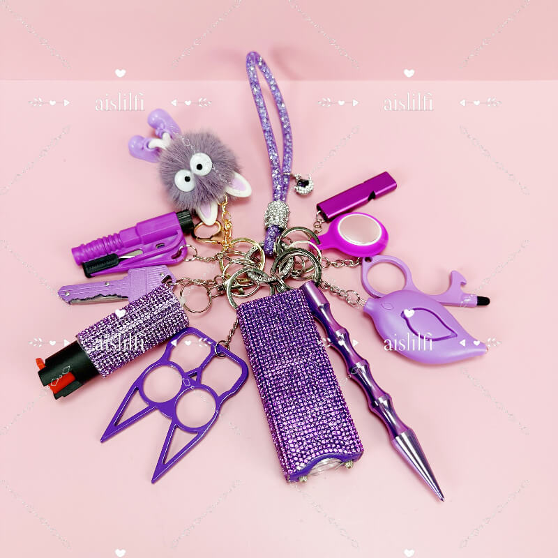12 Pieces Self-defense Keychain