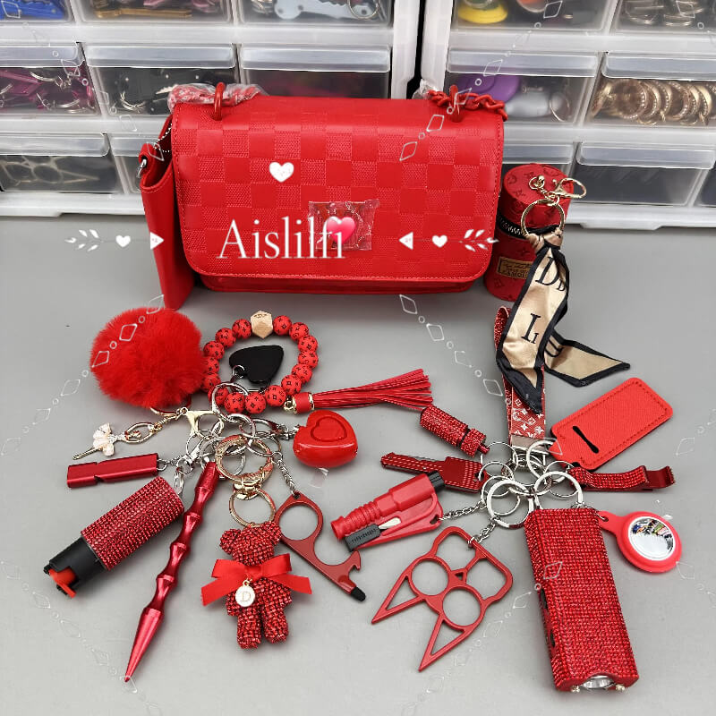 2024 New Bag 19 Piece Self Defense Keychain Kit