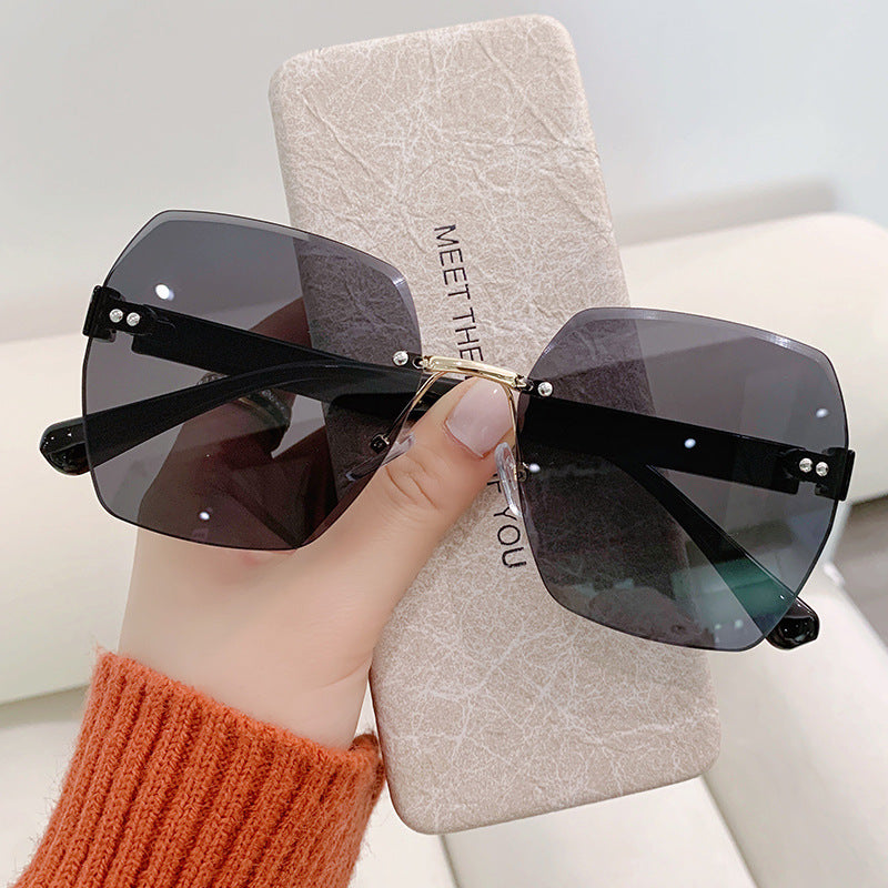 AL-9231 Stilvolle randlose Sonnenbrille