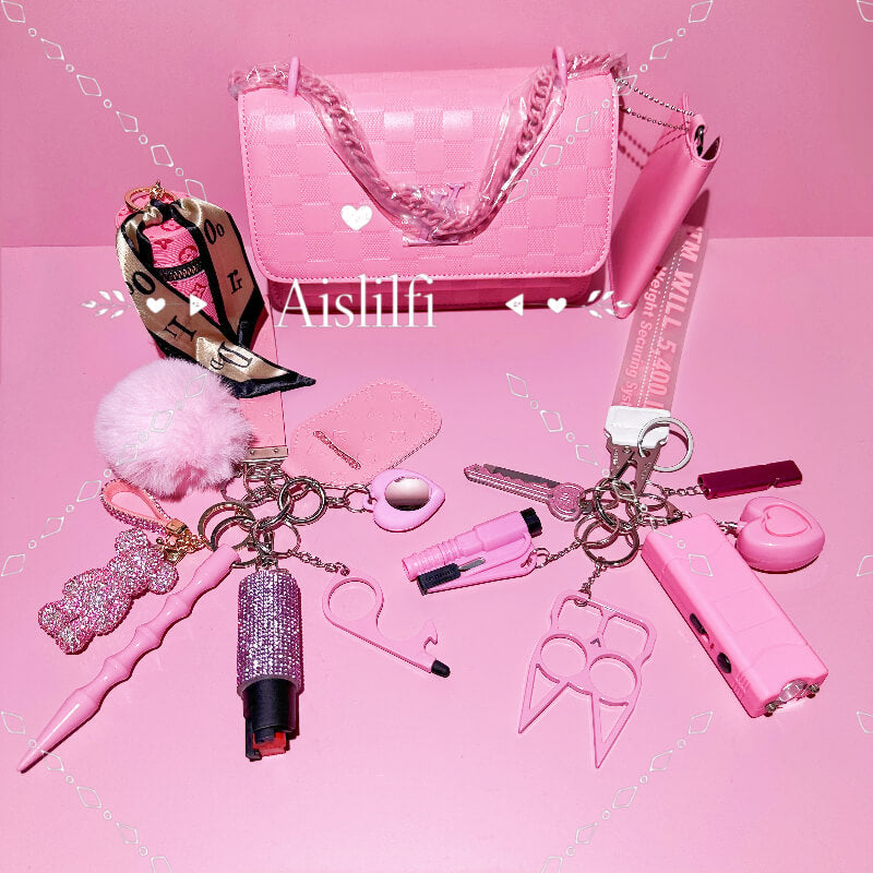 2024 New Bag 19 Piece Self Defense Keychain Kit