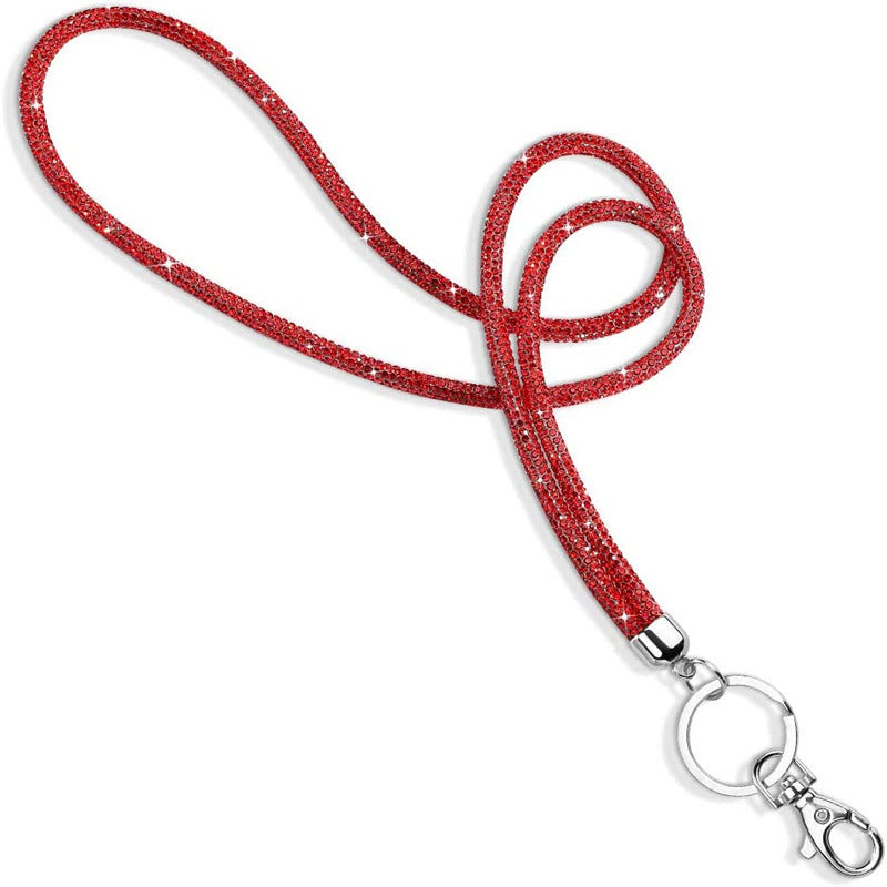 Rhinestone office lanyard