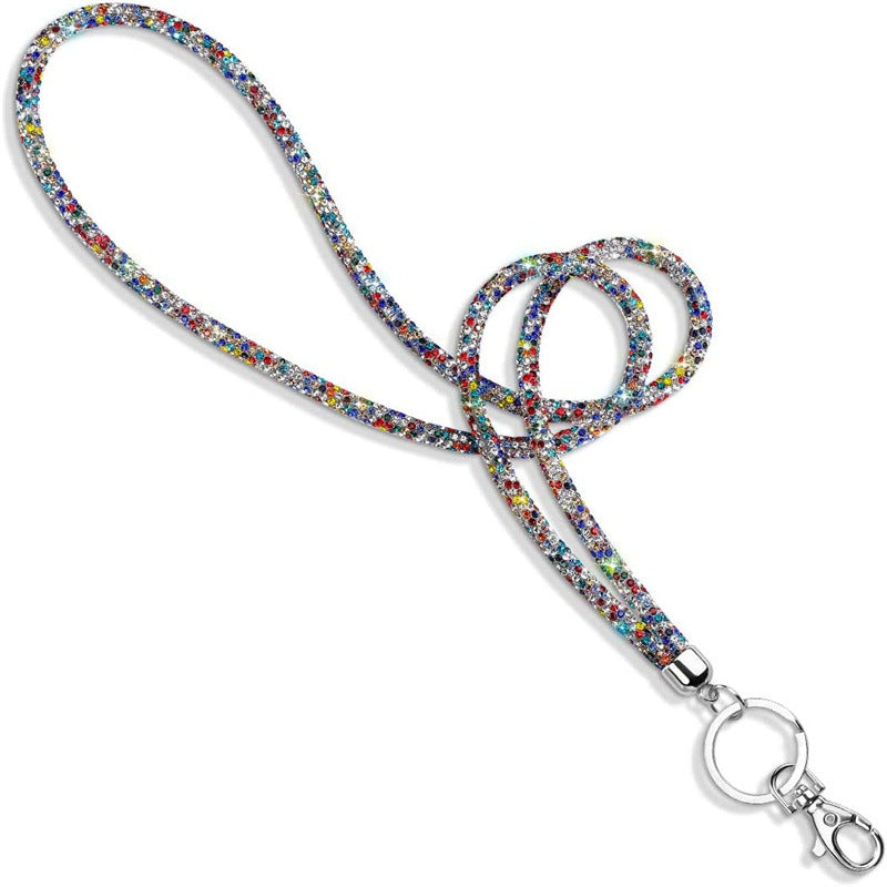 Rhinestone office lanyard