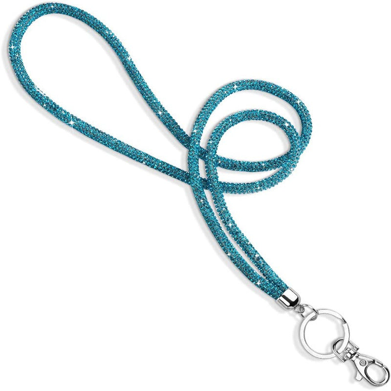 Rhinestone office lanyard