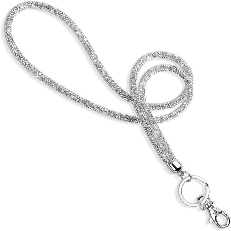 Rhinestone office lanyard