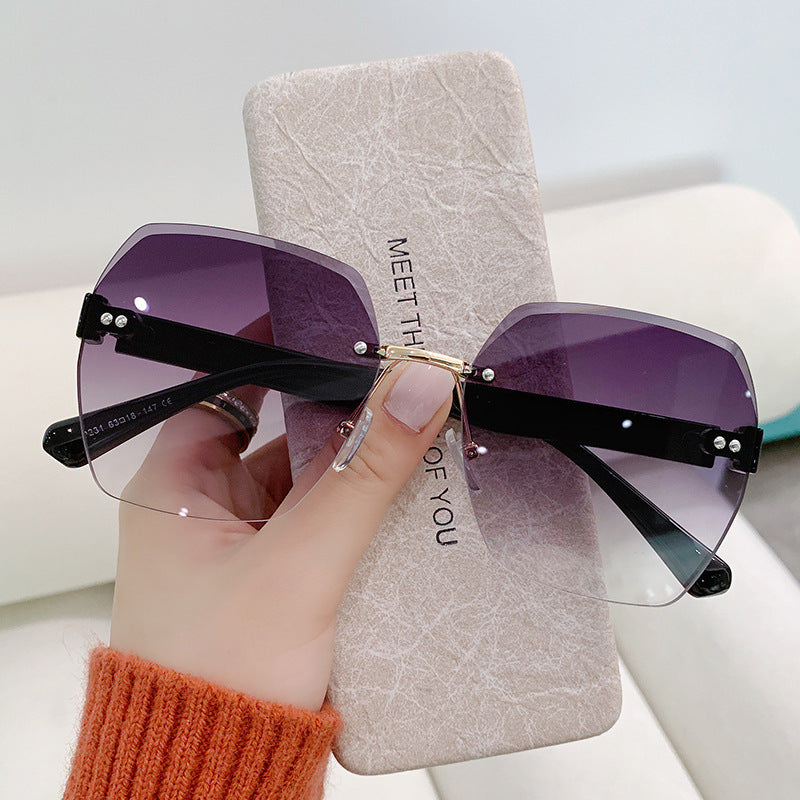 AL-9231 Stilvolle randlose Sonnenbrille