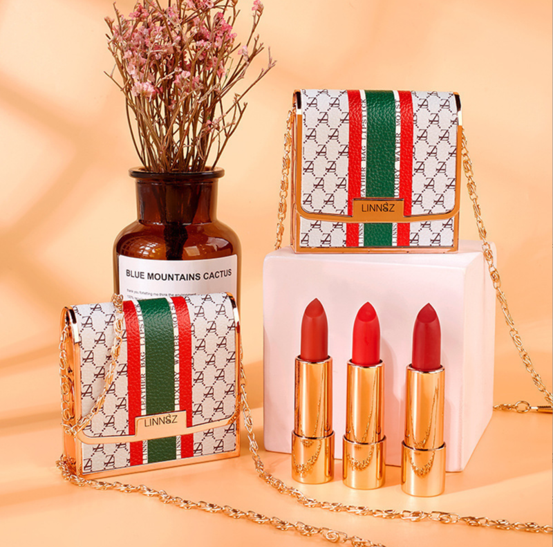 Chain Bag Gift Set 3 In 1 Lip Stick