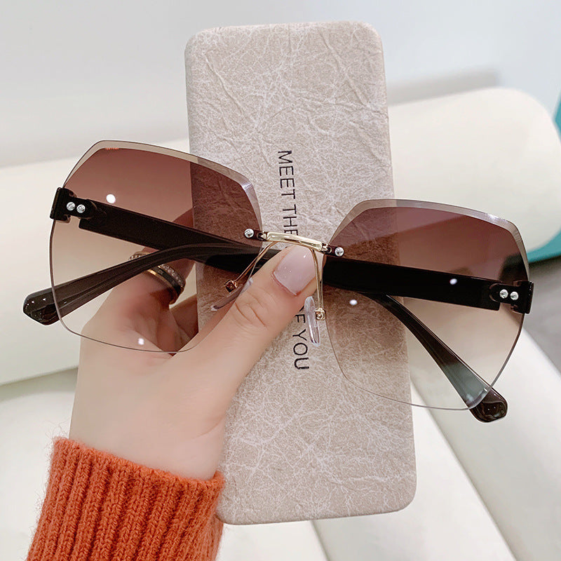 AL-9231 Stilvolle randlose Sonnenbrille