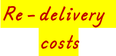 Re-delivery costs