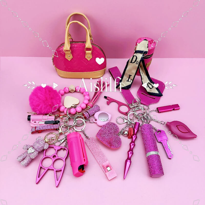 2025 New Mini Bag Women's Self Defense Keychain Kit