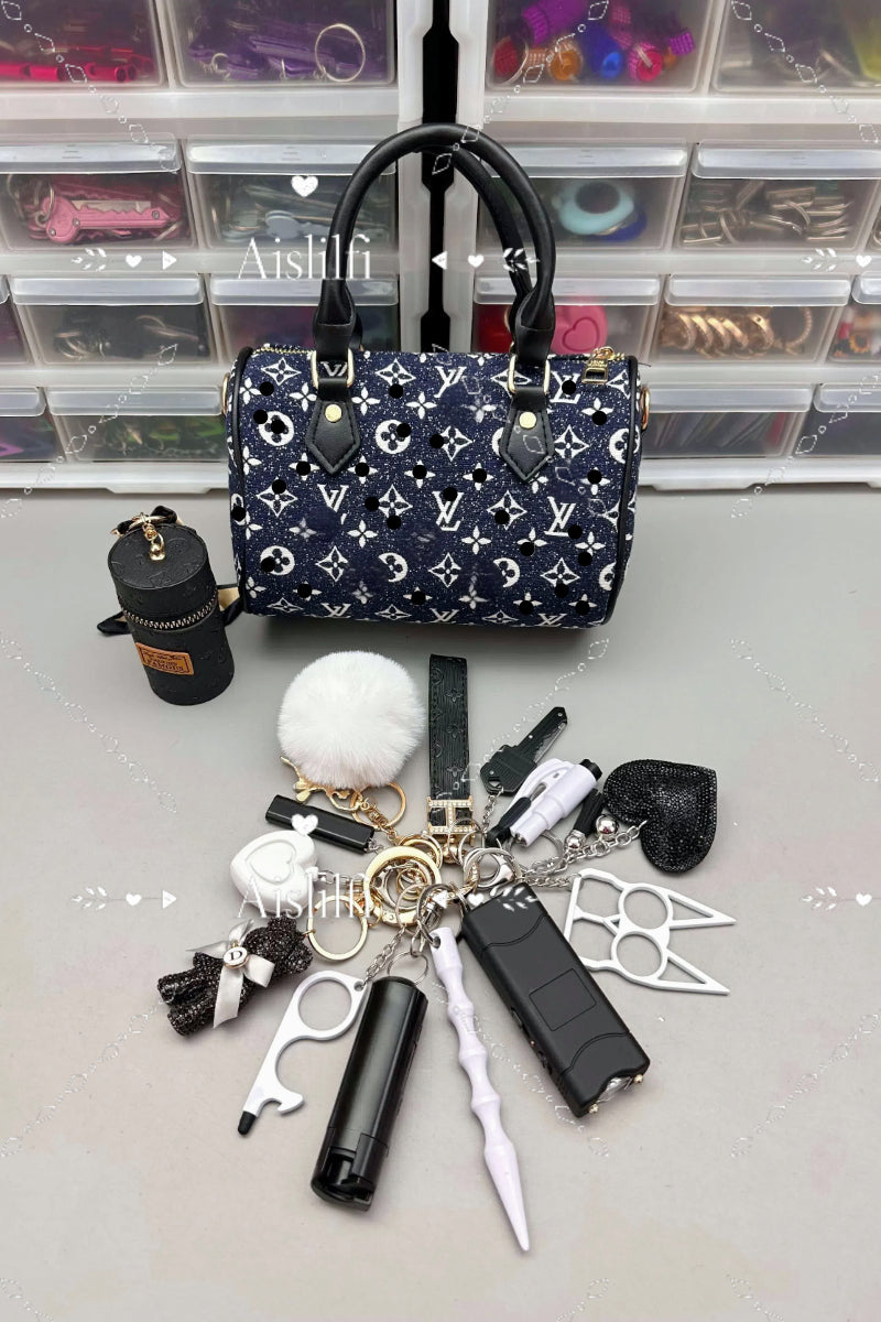 New 2025 Boston Bag Self Defense Keychain Kit