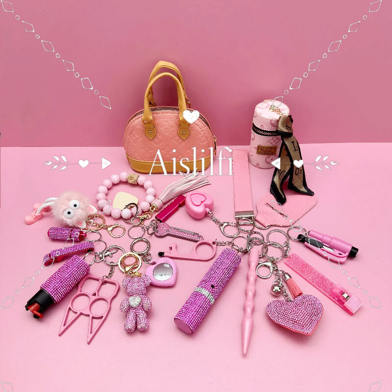 2025 New Mini Bag Women's Self Defense Keychain Kit