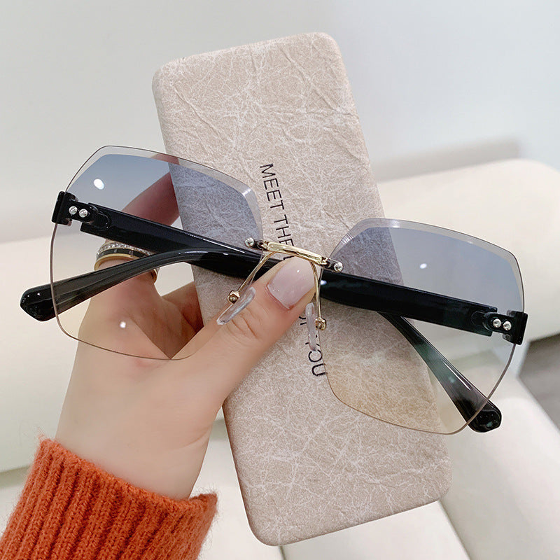 AL-9231 Stilvolle randlose Sonnenbrille